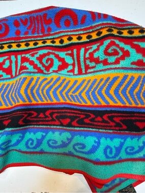 Vibrant Multicolor Patterned Throw Blanket
